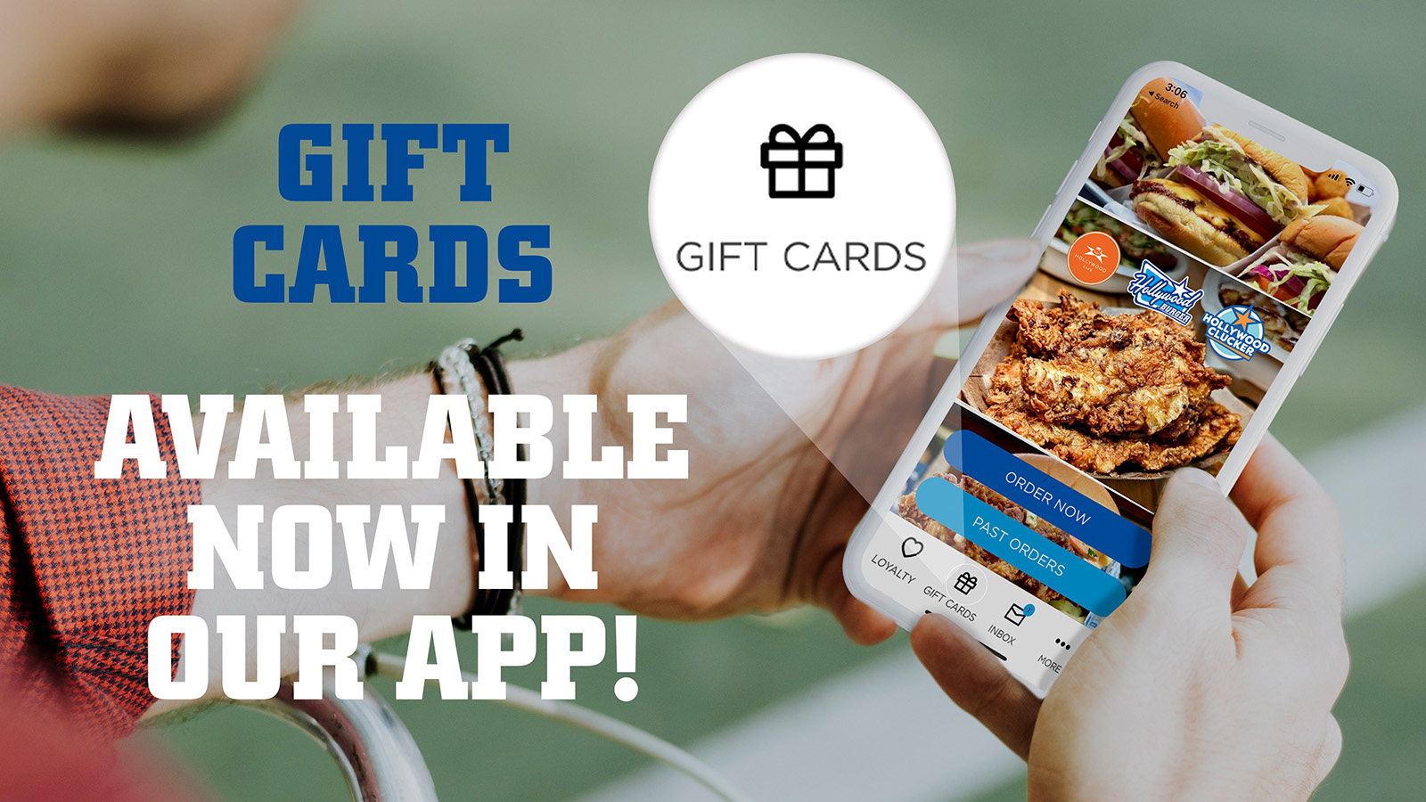 Gift Cards available now via our App!